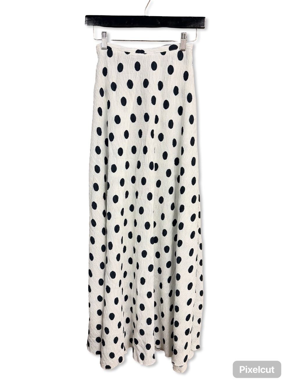 Lioness Ford Maxi Skirt Porcelain Polka Dot crinkle Revolve NWT M - Picture 9 of 10